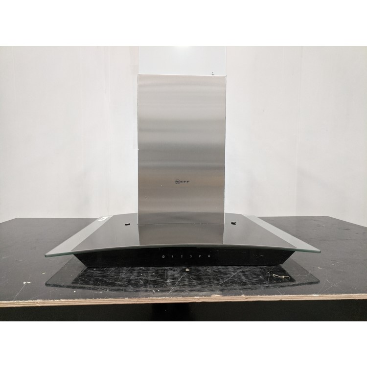 Refurbished Neff N50 D64AFM1N0B 60cm Curved Glass Touch Control Chimney Cooker Hood Stainless Steel