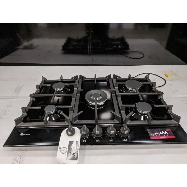 Refurbished Neff N70 T27DS59S0 75cm 5 Burner Gas Hob Black