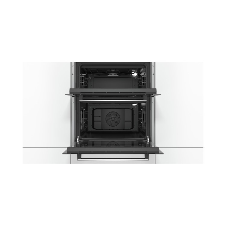 Refurbished Bosch HBN13B251B Classixx Electric Built-under Double Hot Air Oven Stainless Steel