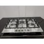 Refurbished Neff N50 T27BB59N0 75cm 5 Burner Gas Hob with Cast Iron Pan Stands Stainless Steel