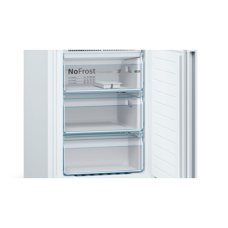Refurbished Bosch Serie 4 KGN39VLEAG Freestanding 366 Litre 70/30 Fridge Freezer Stainless Steel