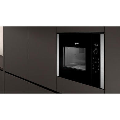 Refurbished Neff N50 HLAWD53N0B 25L 900W Built In Microwave Stainless Steel