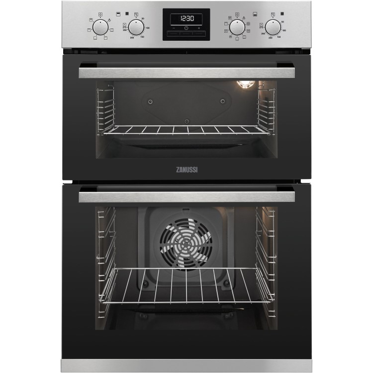 Refurbished Zanussi ZOD35802XK 60cm Double Built In Electric Oven