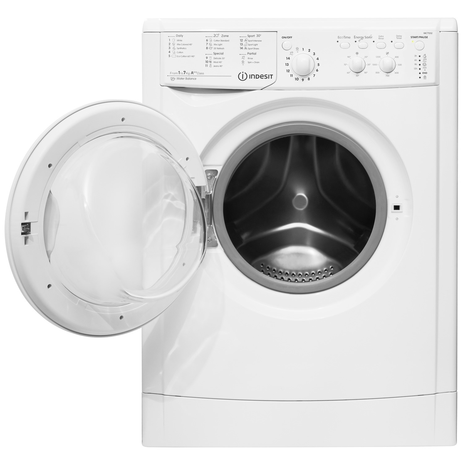 Indesit EcoTime 7kg 1200rpm Freestanding Washing Machine White indesit-ecotime-7kg-1200rpm-freestanding-washing-machine-white