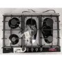 Refurbished Neff N70 T27DS59S0 75cm 5 Burner Gas Hob Black With Cast Iron Pan Stands