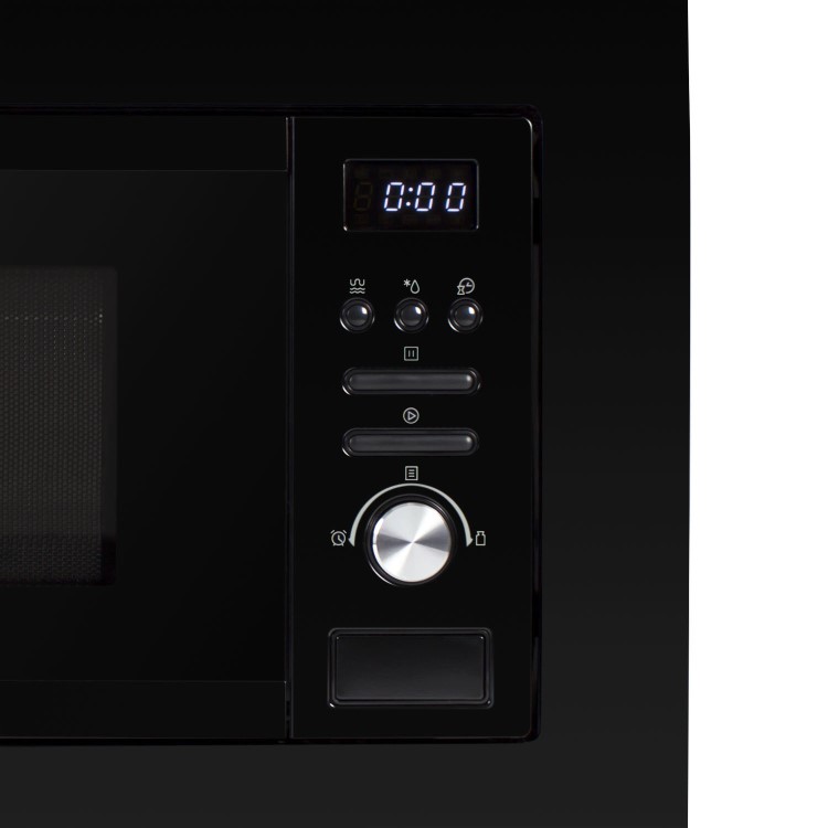 Refurbished electriQ eiQMOGBI20BLACK Built In 20L with Grill 800W Microwave Black