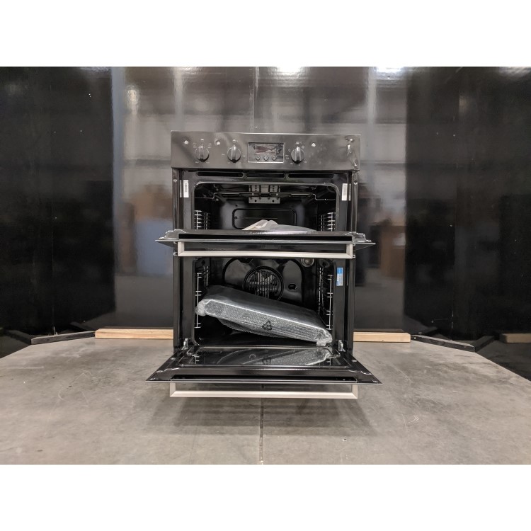 Refurbished Indesit Aria IDU6340BL 60cm Double Built Under Electric Oven Black