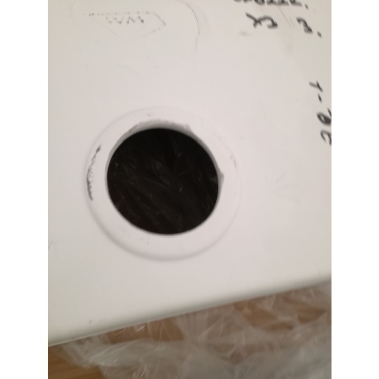 GRADE A2 - Enza Madison Single Bowl Undermount White Granite Composite Kitchen Sink