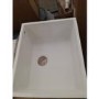 GRADE A2 - Enza Madison Single Bowl Undermount White Granite Composite Kitchen Sink