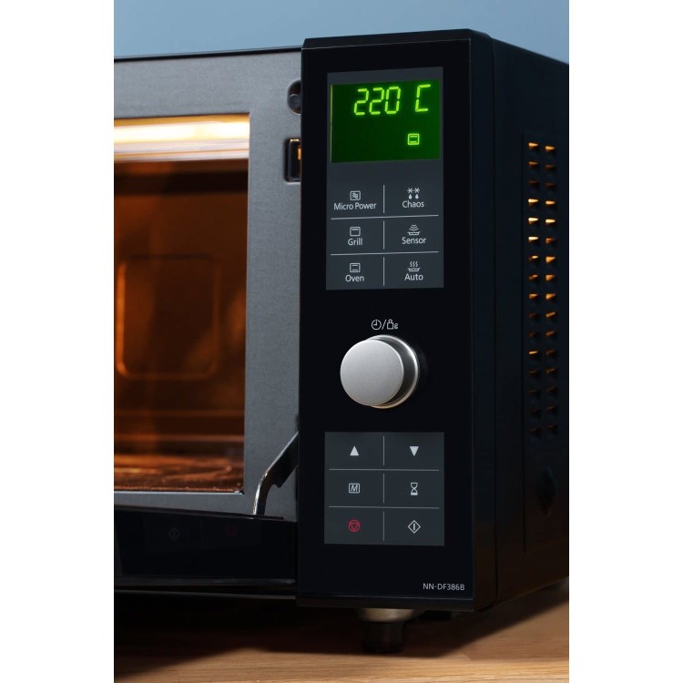 Panasonic 1000W 23L Combination Flatbed Microwave with Grill - Black