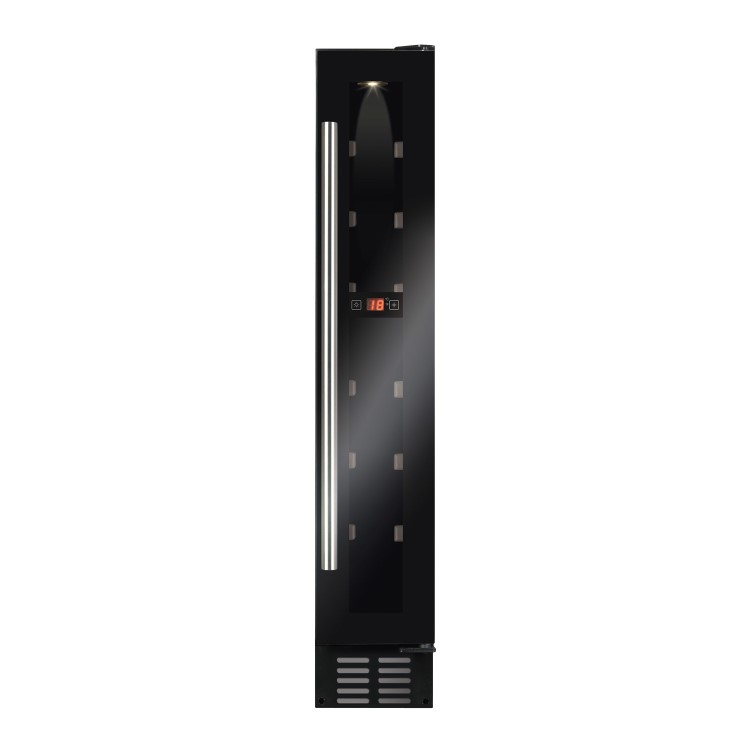 Refurbished CDA FWC153BL Freestanding 19 Bottle Single Zone Under Counter Wine Cooler Black