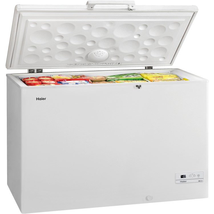 Refurbished Haier HCE429F 429 Litre Chest Freezer White
