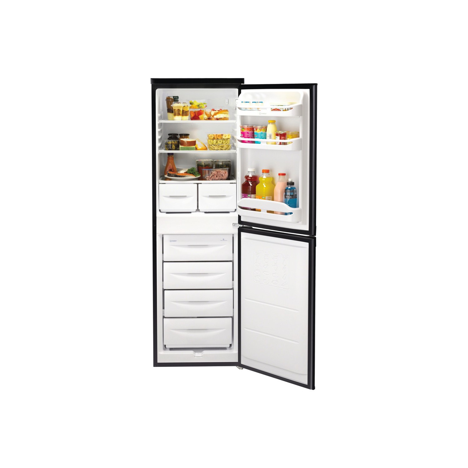 Refurbished Indesit IBD5517BUK1 Freestanding 235 Litre 50/50 Fridge