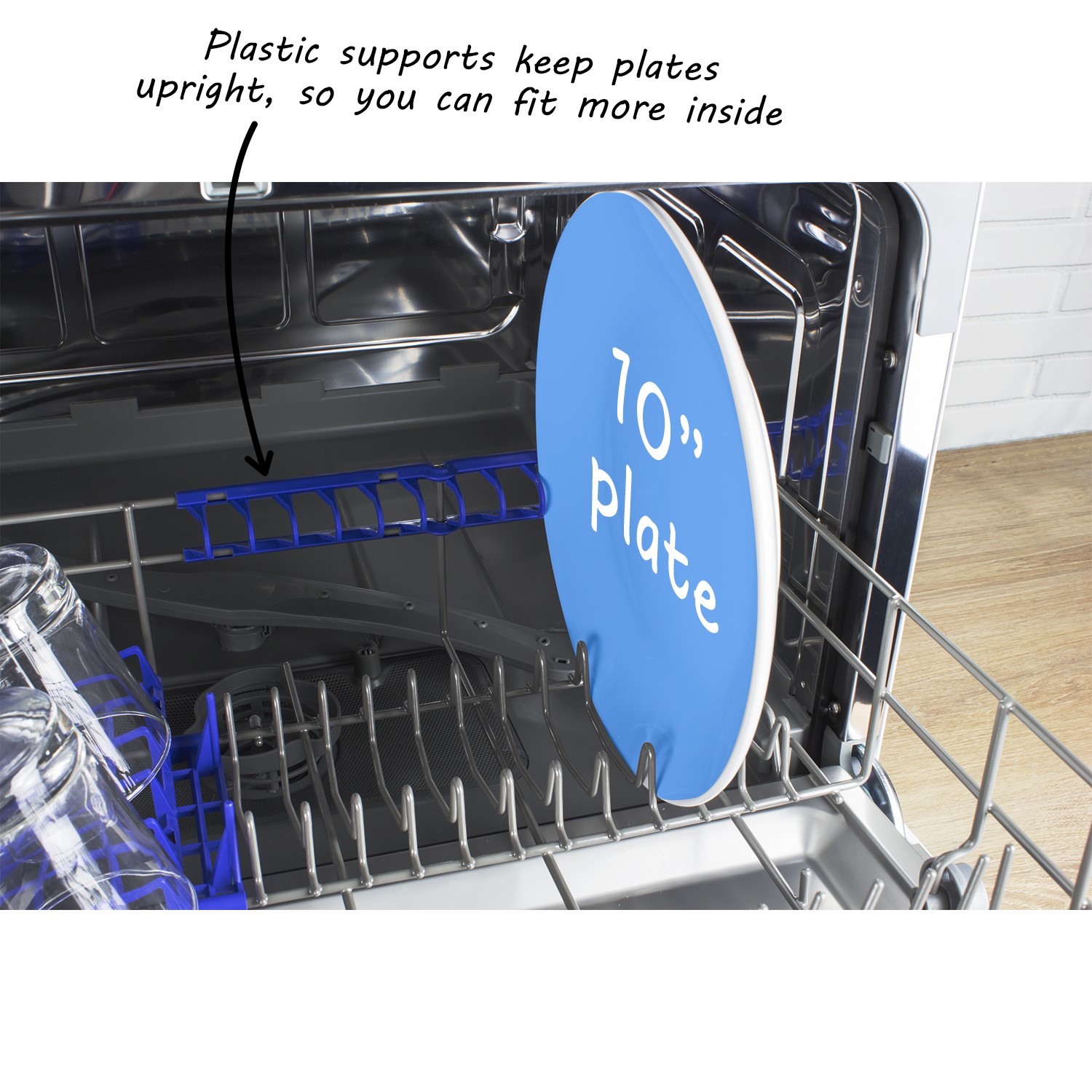 Refurbished electriQ EQDWTTW 6 Place Table Top Integrated Dishwasher