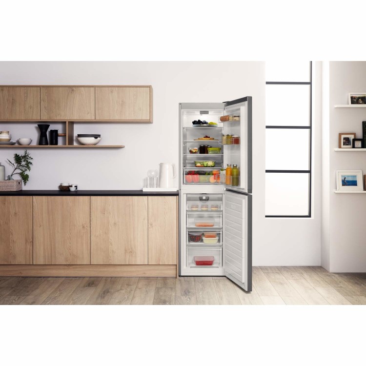Hotpoint HBNF55181S 245 Litre Freestanding Fridge Freezer 50/50 Split Frost Free 55cm Wide - Silver