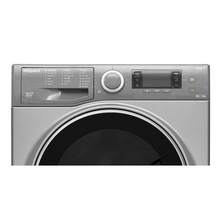 Refurbished Hotpoint Ultima S RD966JGDUKN Freestanding 9/6KG 1600 Spin Washer Dryer Graphite