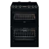 Refurbished Zanussi ZCI66280BA 60cm Double Oven Induction Electric Cooker with Catalytic Liners Black