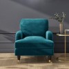 Teal Velvet Armchair - Payton