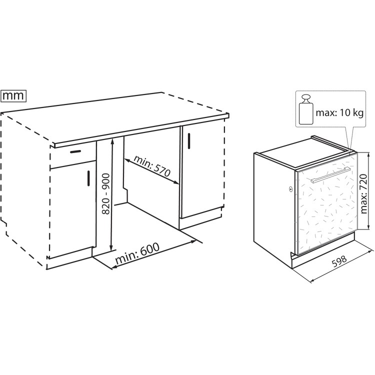 Refurbished Hotpoint Ultima HIO3T1239WE Ultra Efficient 14 Place Fully Integrated Dishwasher With Quiet Inverter