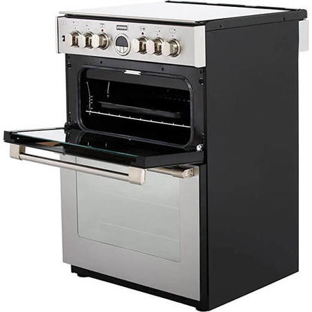 Stoves Sterling 600DF 60cm Dual Fuel Mini Range Cooker - Stainless Steel