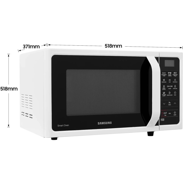 Refurbished Samsung MC28H5013AW 28L 900W Combination Microwave White