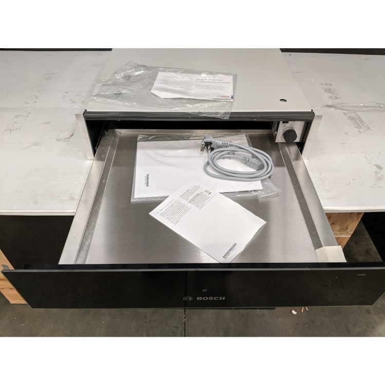 Refurbished Bosch Series 6 BIC510NB0 14cm Height Warming Drawer Black