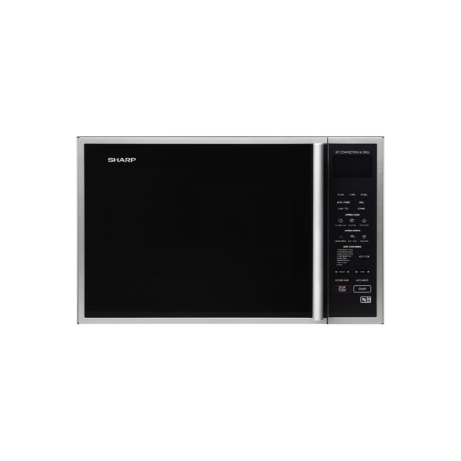 Sharp 40L 900W Digital Combination Microwave Oven and Grill - Silver & Black