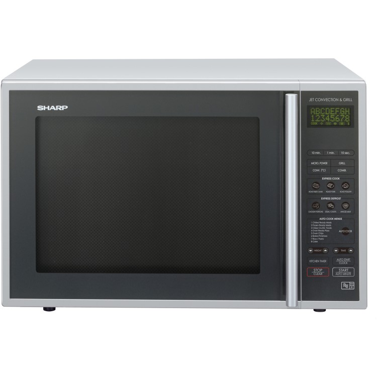 Refurbished Sharp R959SLMAA 40L 900W Convection Microwave with 1400W Quartz Grill - Silver