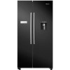 Hisense 578 Litre Side-By-Side American Fridge Freezer - Black