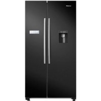 Refurbished Hisense RS741N4WB11 562 Litre American Fridge Freezer Black