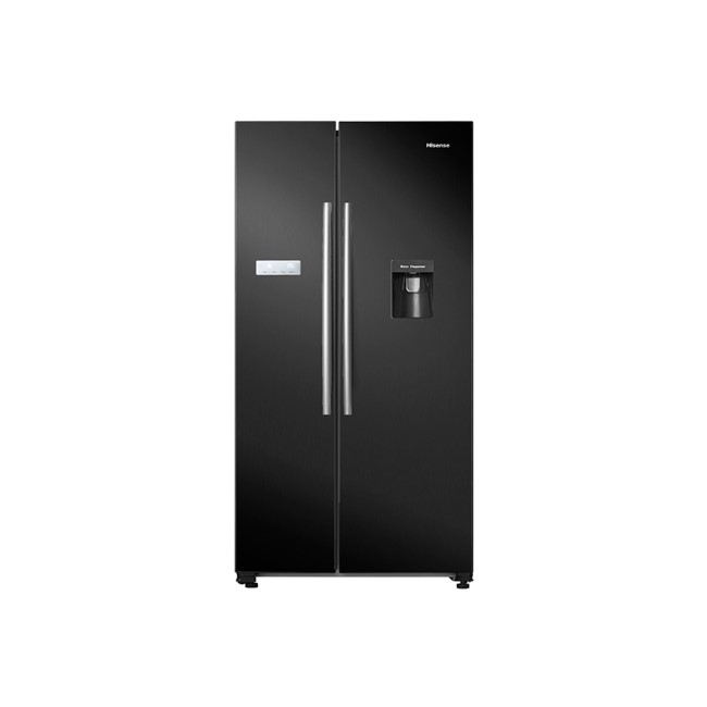 Hisense 578 Litre Side-By-Side American Fridge Freezer - Black