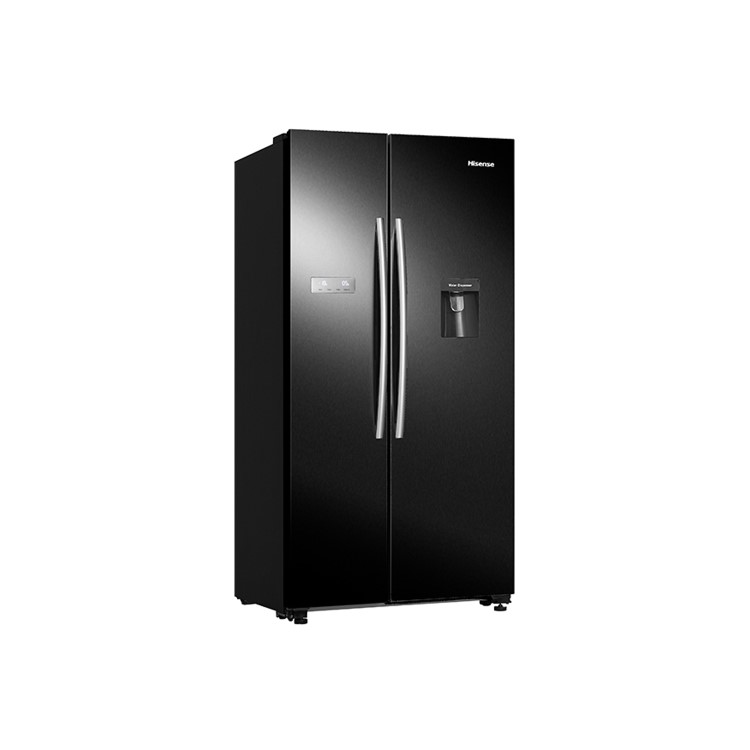 Hisense 578 Litre Side-By-Side American Fridge Freezer - Black