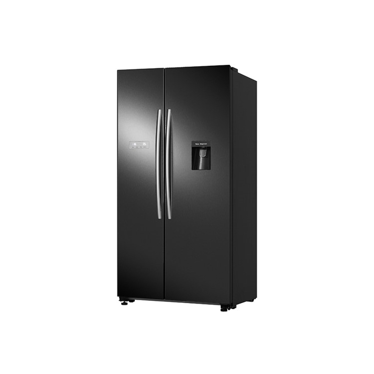 Hisense 578 Litre Side-By-Side American Fridge Freezer - Black