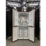 Refurbished Hisense RQ563N4AI1 Freestanding 432 Litre Four Door American Fridge Freezer Stainles Steel