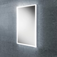 GRADE A1 - Rectangular LED Bathroom Mirror with Demister 450 x 800mm- HiB Globe 45