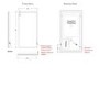 GRADE A1 - Rectangular LED Bathroom Mirror with Demister 450 x 800mm- HiB Globe 45