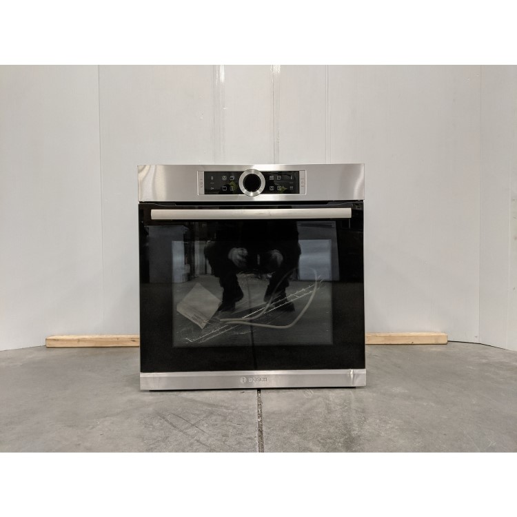 Refurbished Bosch Serie 8 HBG674BS1B Multifunction 60cm Single Built In Electric Oven Stainless Steel