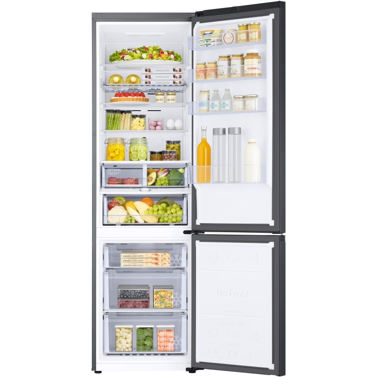 Refurbished Samsung RB38T605DB1/EU Freestanding 400 Litre 70/30 Fridge Freezer Black