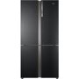 Refurbished Haier HTF610DSN7 Freestanding 610 Litre 70/30 American Fridge Freezer Black
