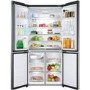 Refurbished Haier HTF610DSN7 Freestanding 610 Litre 70/30 American Fridge Freezer Black