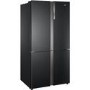 Refurbished Haier HTF610DSN7 Freestanding 610 Litre 70/30 American Fridge Freezer Black