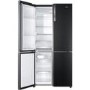 Refurbished Haier HTF610DSN7 Freestanding 610 Litre 70/30 American Fridge Freezer Black