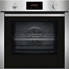 Neff N30 Slide &amp; Hide Self Cleaning Electric Fan Single Oven - Stainless Steel