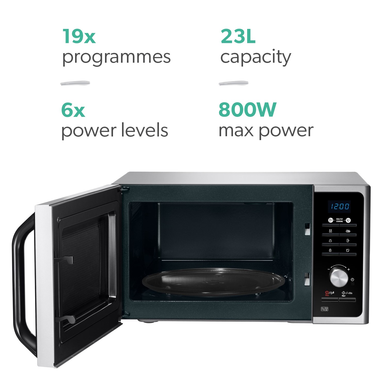 samsung 23 l solo microwave oven