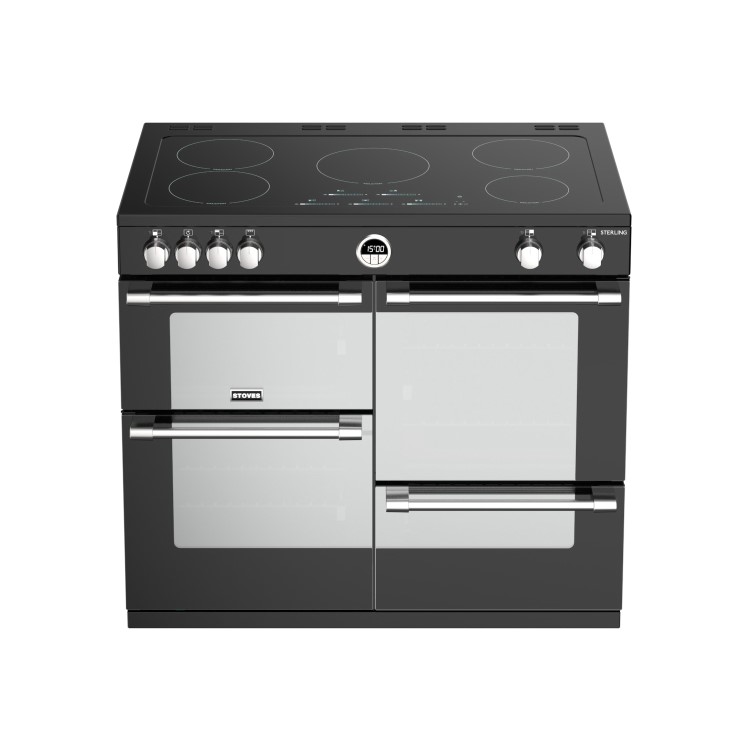 Refurbished Stoves Sterling S1000Ei 100cm Electric Induction Range Cooker Black