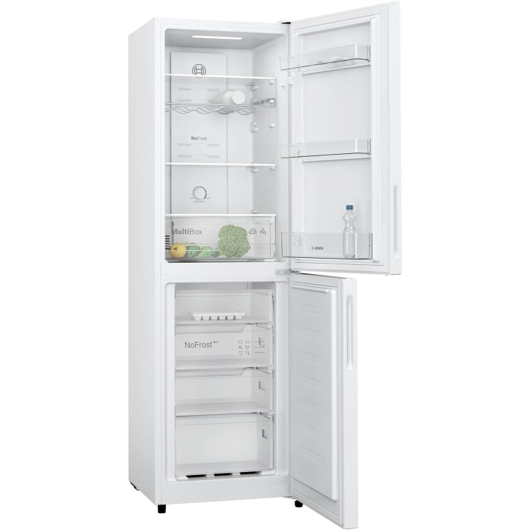 Bosch Series 2 255 Litre 50/50 Freestanding Fridge Freezer With Intelligent Inverter  - White