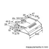 Bosch DUL63CC50B Series 4 60cm Visor Hood - Stainless Steel