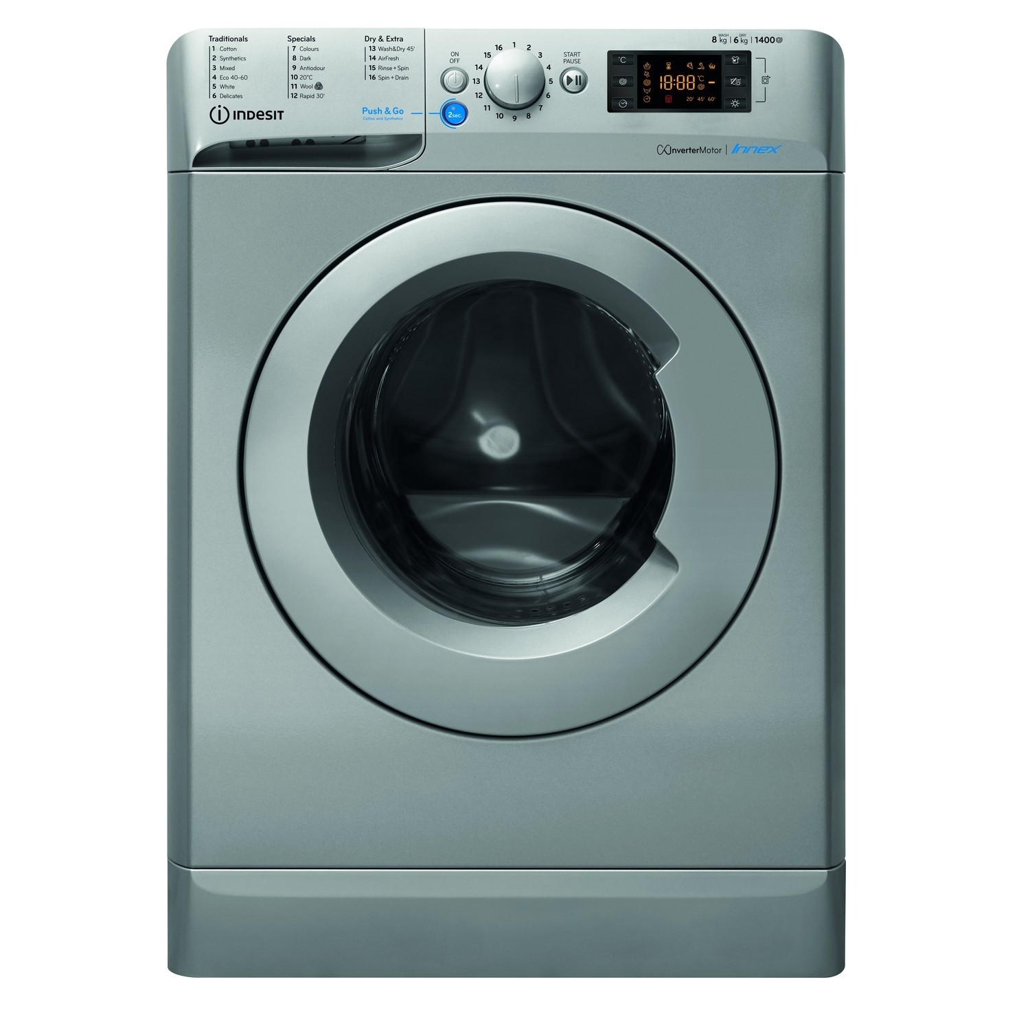 Indesit Innex 8kg Wash 6kg Dry 1400rpm Freestanding Washer Dryer indesit-innex-8kg-wash-6kg-dry-1400rpm-freestanding-washer-dryer