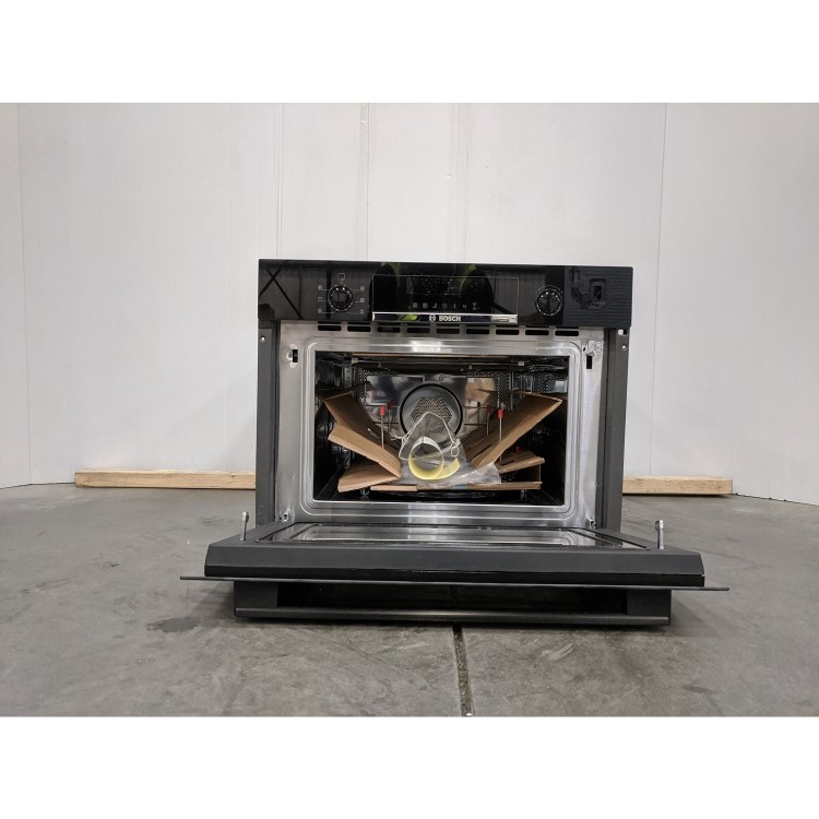 Refurbished Bosch Serie 4 CMA583MB0B Built In 44L with Grill 900W Combination Microwave Oven Black