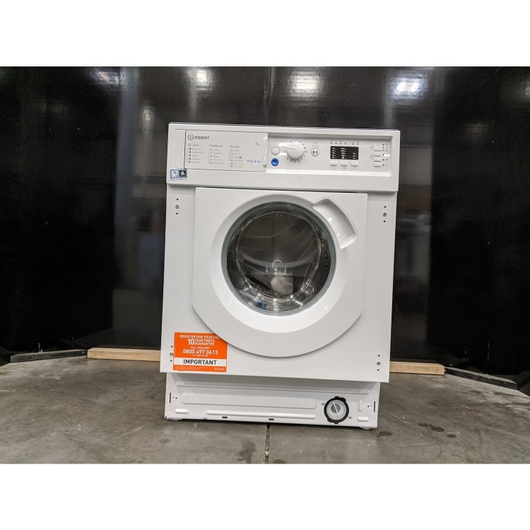 Refurbished Indesit BIWMIL71252UKN Integrated 7KG 1200 Spin Washing Machine White